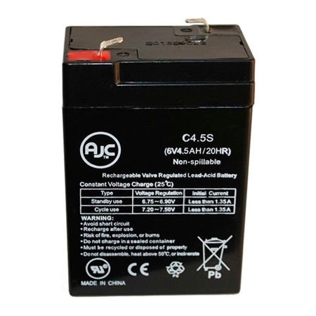 AJC®  Parasystems PS-640 6V 4.5Ah Sealed Lead Acid Battery